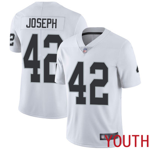 Oakland Raiders Limited White Youth Karl Joseph Road Jersey NFL Football #42 Vapor Untouchable Jersey